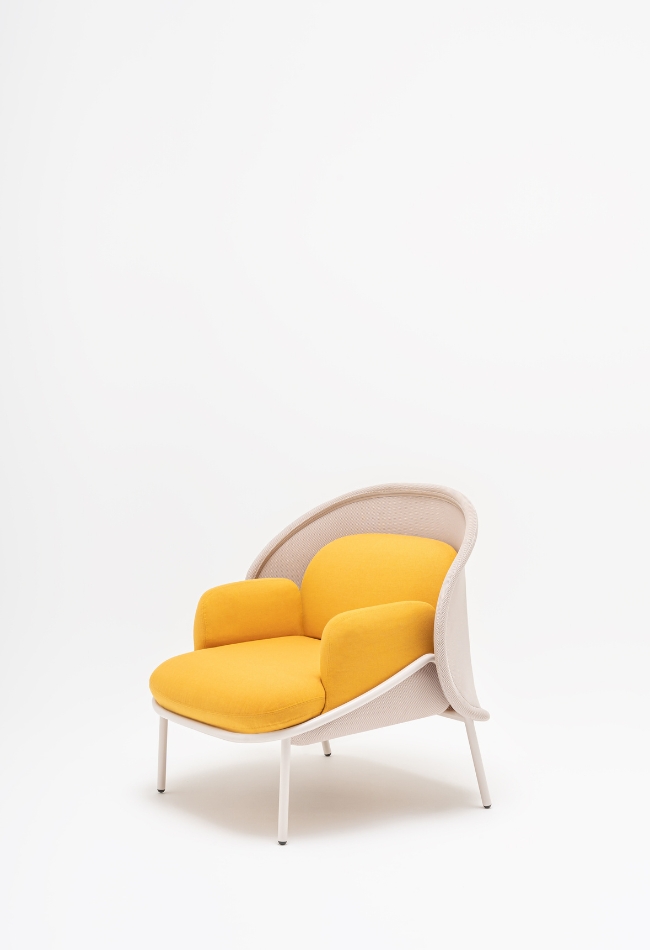 Mesh armchair low shield - imagine 3